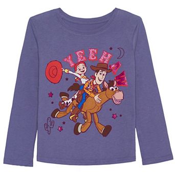 Baby & Toddler Girl Disney / Pixar's Toy Story Long Sleeve Yeehaw Graphic Tee