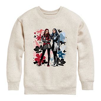 Girls 7-16 Disney's Descendants 5 Floral Crew Fleece Sweatshirt