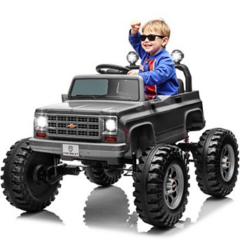 Chevrolet 24V 2WD 2-Seater Ride On Truck for Kids, Electric Toys Cars with 7Ah Battery, Remote & MP3