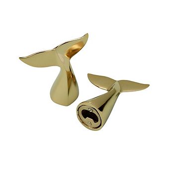 Gold Whale's Tail Bottle Opener
