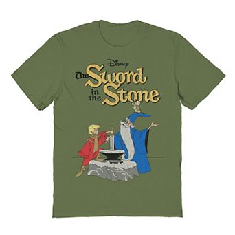 Men's Disney's The Sword In The Stone Poster Key Art Graphic Tee