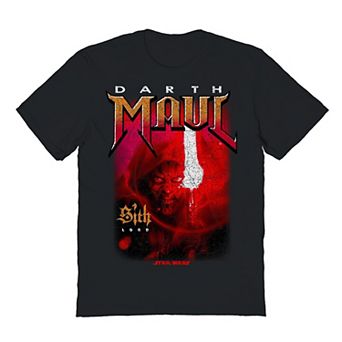Men's Star Wars Darth Maul In Red Light Graphic Tee