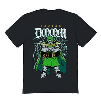 Men's Marvel Comics Dr Doom Lightning Stance Graphic Tee