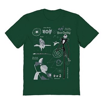 Men's Disney's Nightmare Before Christmas Bone Daddy Dream Collage Graphic Tee