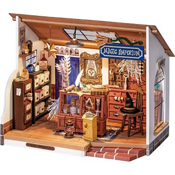 Rolife Kiki's Magic Emporium DIY Miniature House Kit Magic House, Mini House Making Kit
