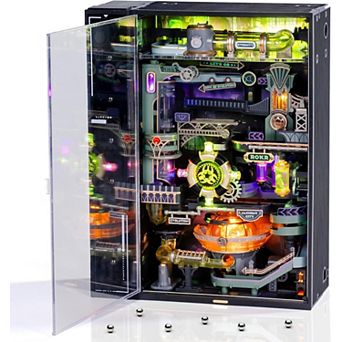 ROKR 3D Puzzle for Adults, Electric Marble Run Model Kits, Parallel World Alchemy City MR04S