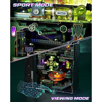 ROKR 3D Puzzle for Adults, Electric Marble Run Model Kits, Parallel World Alchemy City MR04S