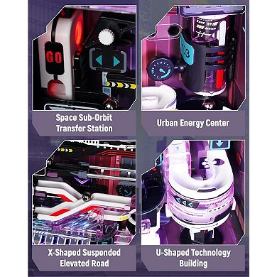 ROKR The Future City With Automatic Ascent Set3D Puzzles Building Toy Sets