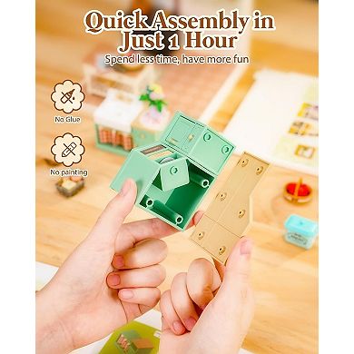 Rolife Farmhouse Kitchen Super Creator Kits, DIY Plastic Model Building Kit