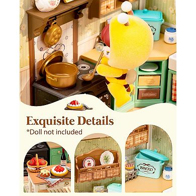 Rolife Farmhouse Kitchen Super Creator Kits, DIY Plastic Model Building Kit