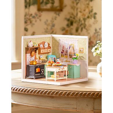 Rolife Farmhouse Kitchen Super Creator Kits, DIY Plastic Model Building Kit