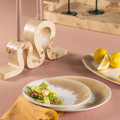 Uma Burl Wood Candle Holder