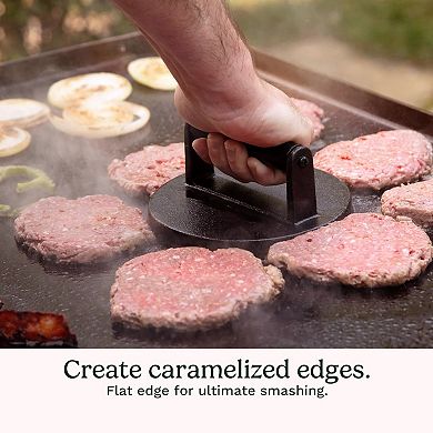 6.5" Cast Iron Smashed Burger Press