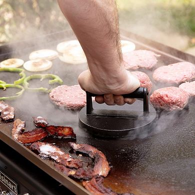 6.5" Cast Iron Smashed Burger Press