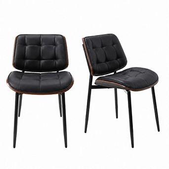 Unikome Modern Dining Chair Upholstered Tufted Seat Mid-Century Kitchen & Accent Chair