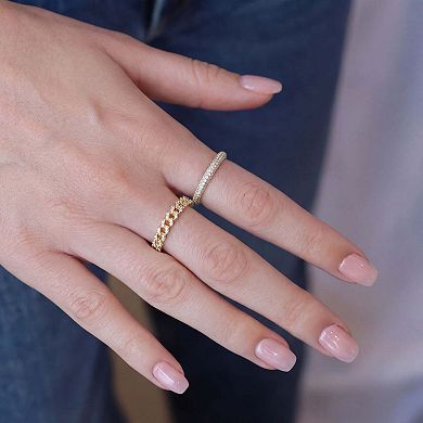 CZ Curb Link Ring