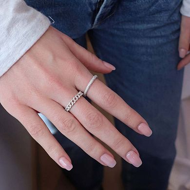 CZ Curb Link Ring