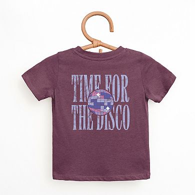 Time For The Disco - Toddler Short Sleeve Graphic T-Shirt