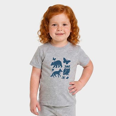 Woodsy Animals - Toddler Crew Shorts Set