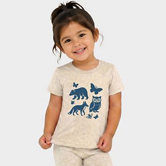 Woodsy Animals - Toddler Crew Shorts Set