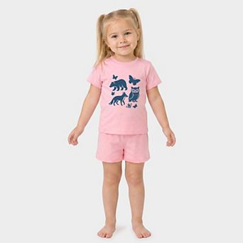 Woodsy Animals - Toddler Crew Shorts Set