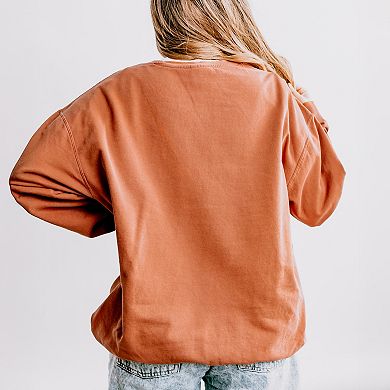 Coquette Halloween Floral - Women's Lightweight Garment Dyed Sweatshirt