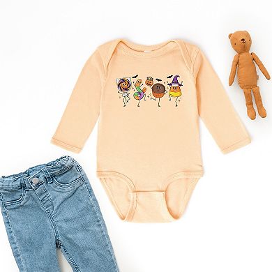 Candy Stick Figures - Infant Long Sleeve Bodysuit