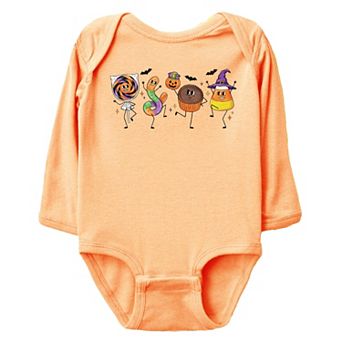 Candy Stick Figures - Infant Long Sleeve Bodysuit