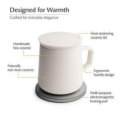 Neo Self-Heating Mug Set - Jasmine White