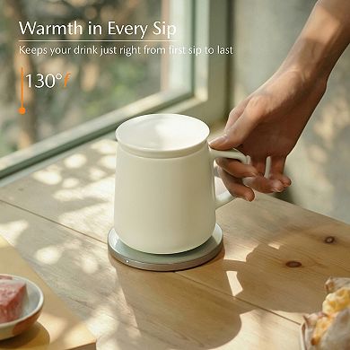 Neo Self-Heating Mug Set - Jasmine White