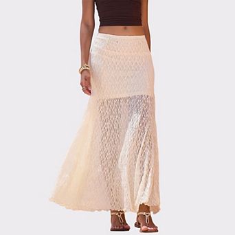 Lascana Women's Lace Maxi Skirt