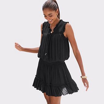 Lascana Women's Ruffle Trim Dress
