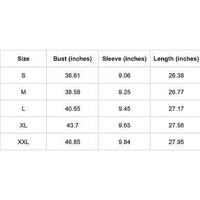 Blueming Women's Crew Neck Short Sleeve Patchwork Casual Tops