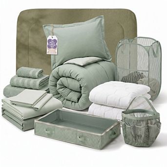 Hearth & Harbor Complete Dorm Room Set with Headboards