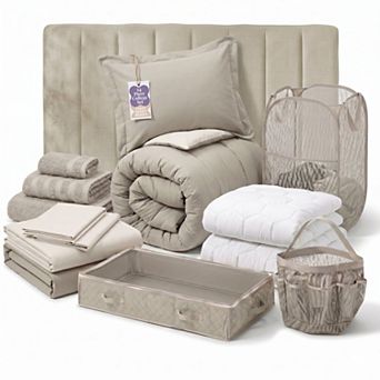 Hearth & Harbor Complete Dorm Room Set with Headboards