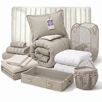 Hearth & Harbor Complete Dorm Room Set with Headboards