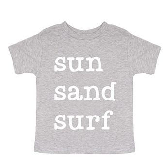 Sun Sand Surf - Toddler Short Sleeve Graphic T-Shirt