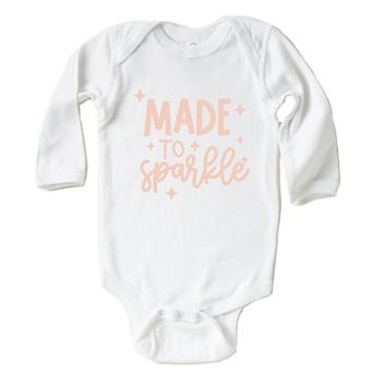 Made To Sparkle - Infant Long Sleeve Bodysuit