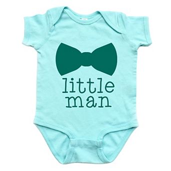 Little Man Bow Tie - Infant Short Sleeve Graphic Bodysuit