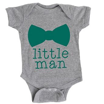 Little Man Bow Tie - Infant Short Sleeve Graphic Bodysuit