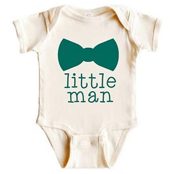 Little Man Bow Tie - Infant Short Sleeve Graphic Bodysuit