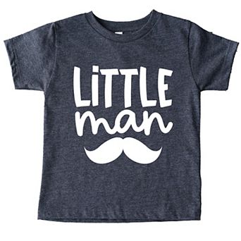Little Man Mustache - Toddler Short Sleeve Graphic T-Shirt
