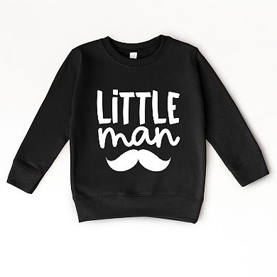 Little Man Mustache - Toddler Graphic Sweatshirt