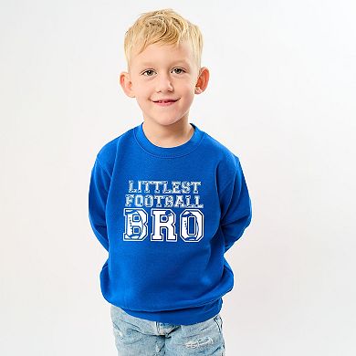 Littlest Football Bro - Toddler Graphic Sweatshirt