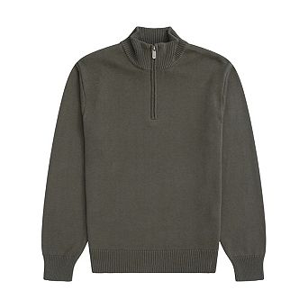 Animal Mens Ribbed Quarter Zip Jumper