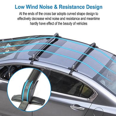 2-Pack 43” Car Roof Rack Cross Bars