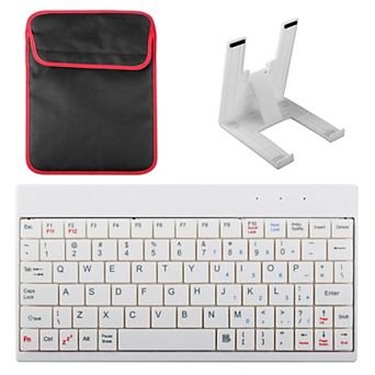 80-Key Mini Wired Keyboard USB Portable with Stand & Carry Bag