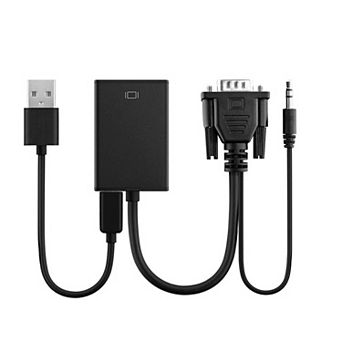 VGA to HD 1080P Converter Video & Audio Adapter