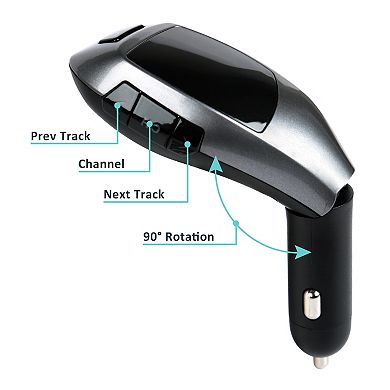 Car FM Wireless Transmitter USB Charger & Hands-Free MP3 Player
