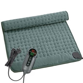 Electric Heating Pad for Back Pain and Cramps Relief, Moist Heat Pad, 24''x20''